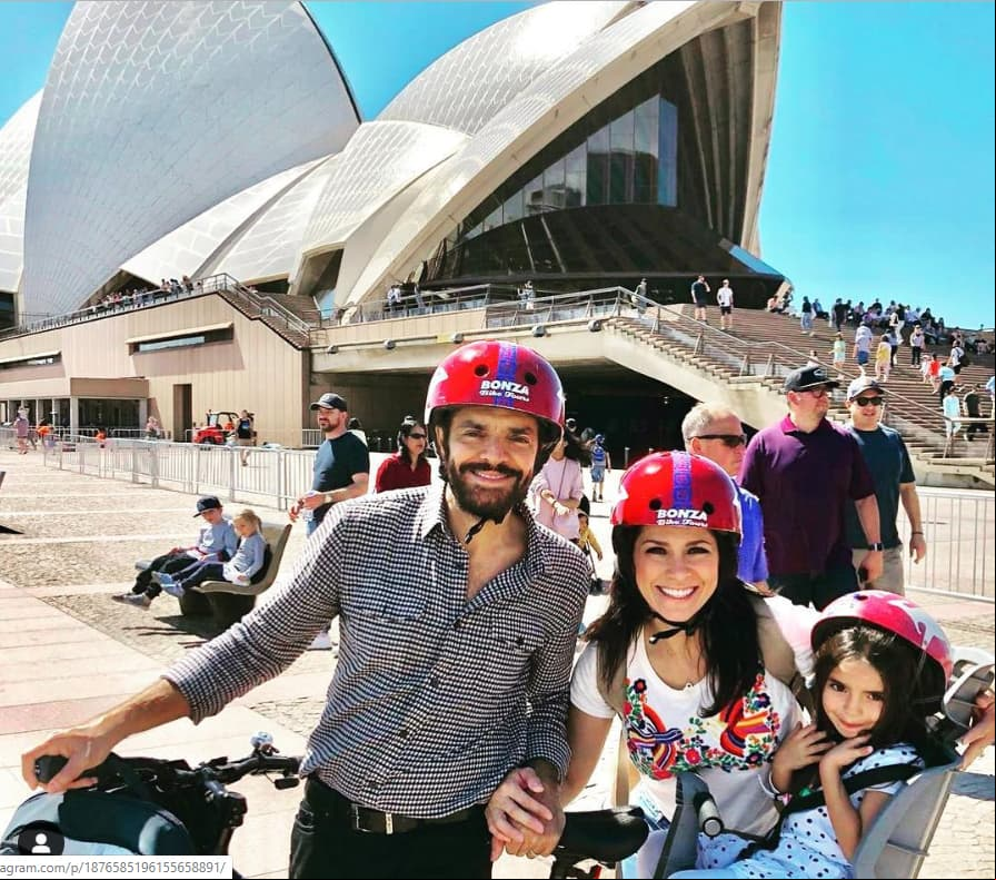 La niña celebró su cumpleaños en Australia, ya que Eugenio trabajó en ese país en la filmación de la película ‘Dora y la ciudad perdida’, por ello los intérpretes compartieron en redes sociales diversas imágenes de sus paseos familiares.
