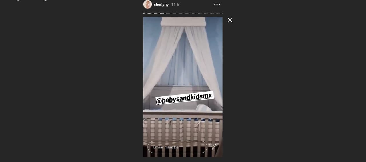 Sherlyn realizó el diseño de la cuna de su hijo André