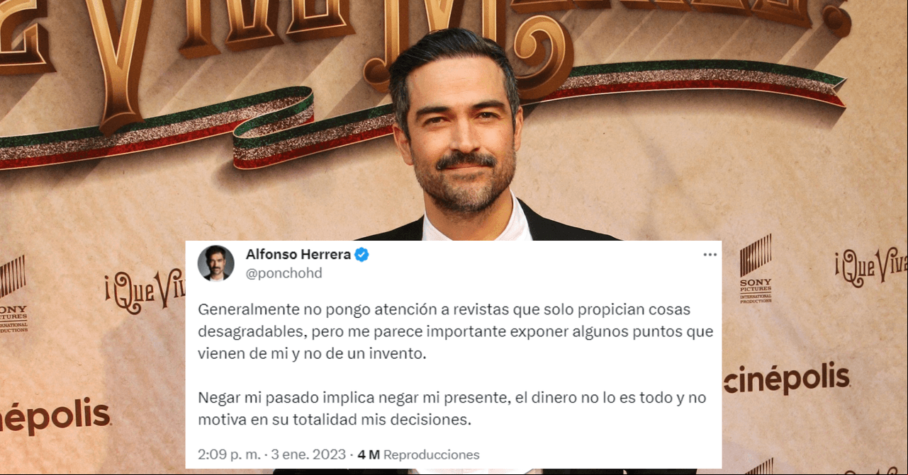 Alfonso Herrera negó que el dinero fuera la razón por la que no será parte de los conciertos de RBD