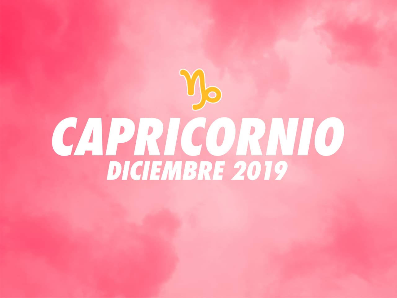 Horóscopo Capricornio: diciembre 2019