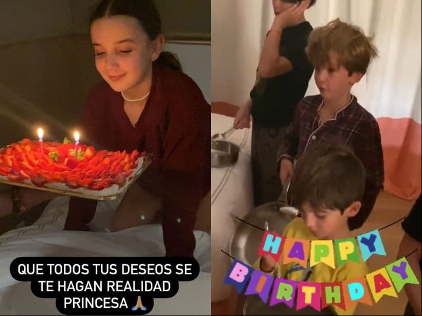 La conductora de ‘Familias Frente al Fuego’ compartió en sus historias de Instagram varios videos del inicio de la celebración, dejando entrever que su hija mayor fue despertada por sus cinco hermanos con las tradicionales mañanitas y los ya famosos sartenazos.
