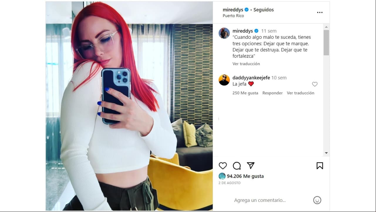 Esposa de Daddy Yankee, Mireddys González.
