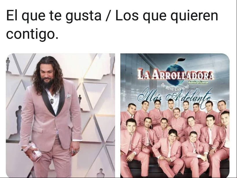El look de Jason Momoa no se salvó de los memes.