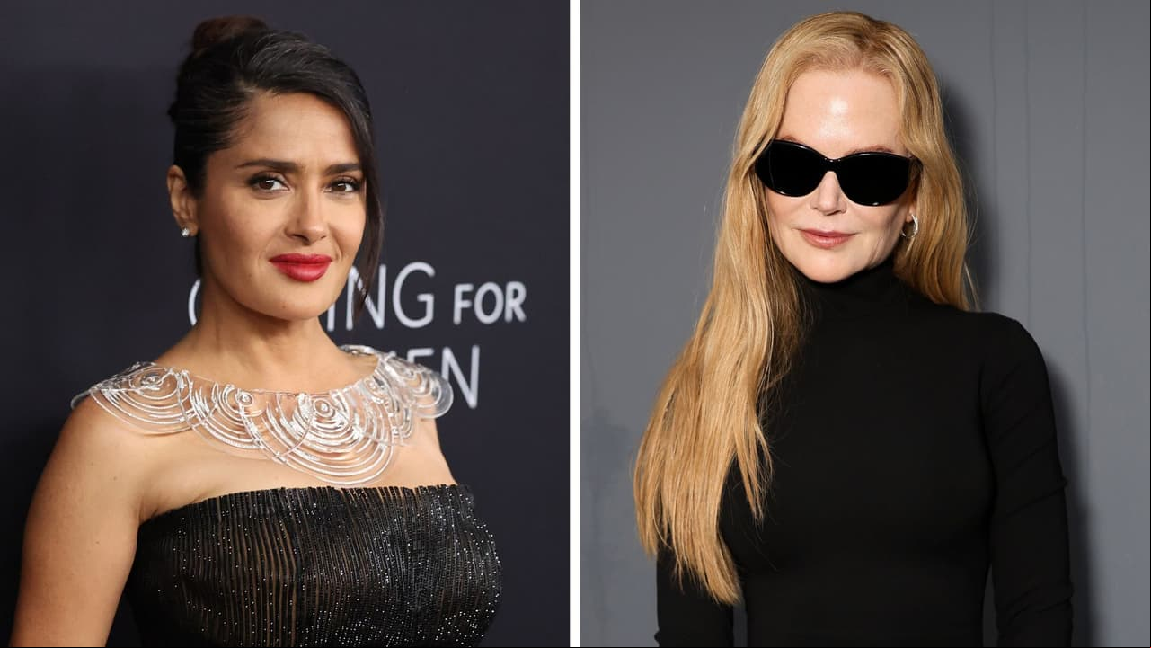 Salma Hayek y Nicole Kidman se hicieron virales durante su paso en la semana de la moda en París