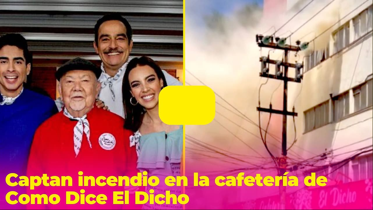 Captan incendio en la cafetería de Como Dice El Dicho