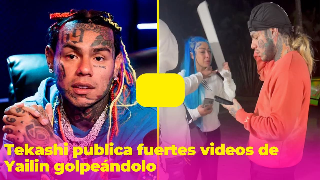 Tekashi publica video de Yailin golpeándolo y con un cuchillo en la mano: "Tiene problemas mentales"
