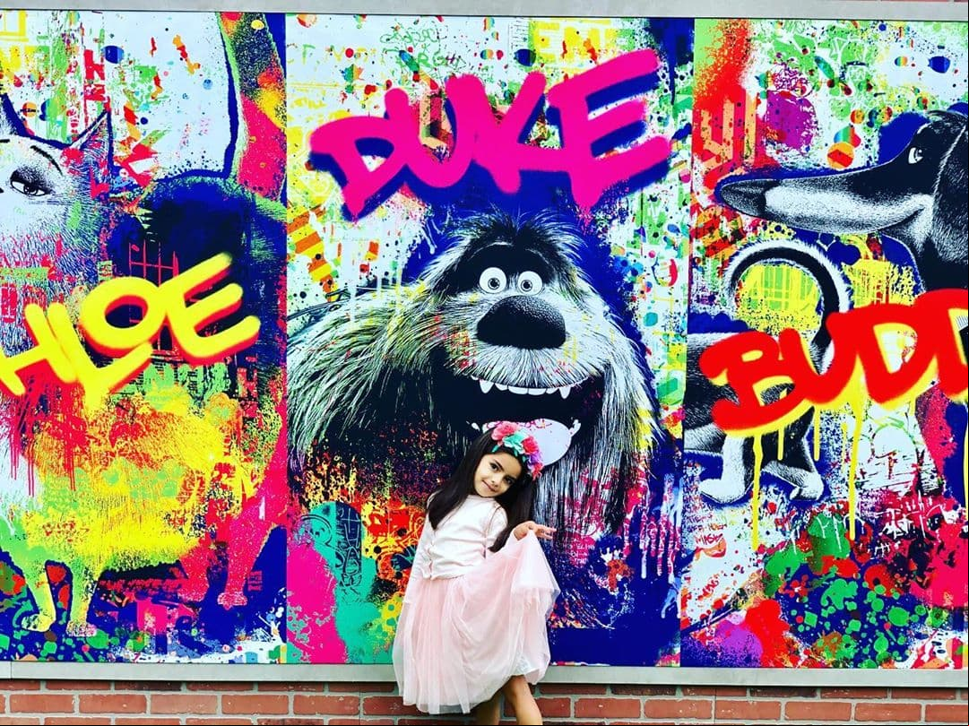 El pasado 2 de junio, la pequeña acudió con sus padres a la premier de ‘La vida secreta de tus mascotas 2’.