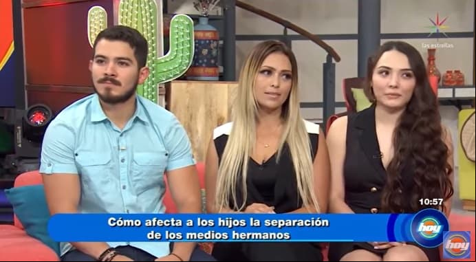 El 12 de septiembre de 2018, Erika, la hermana de Karla Luna, se presentó con sus dos sobrinos mayores Estefany y José Rubén en el programa Hoy para exponer cómo Américo se llevó a sus dos medias hermanas: Sara Valentina y Nina Victoria.