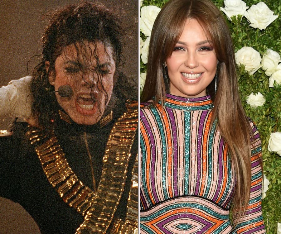 Recordamos cuando Thalia abrazó a Michael Jackson en pleno concierto en México