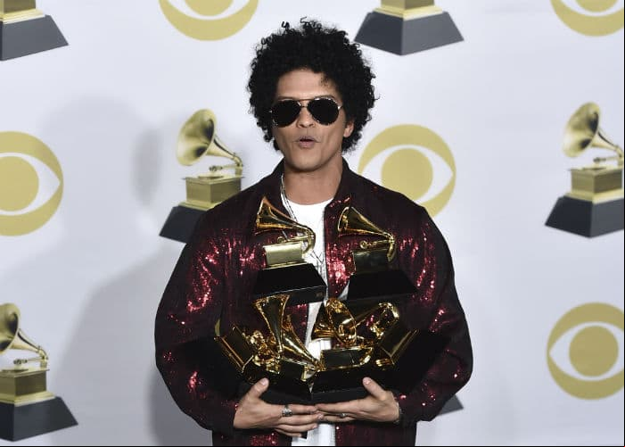 Bruno Mars se lleva la 60 edición del Grammy