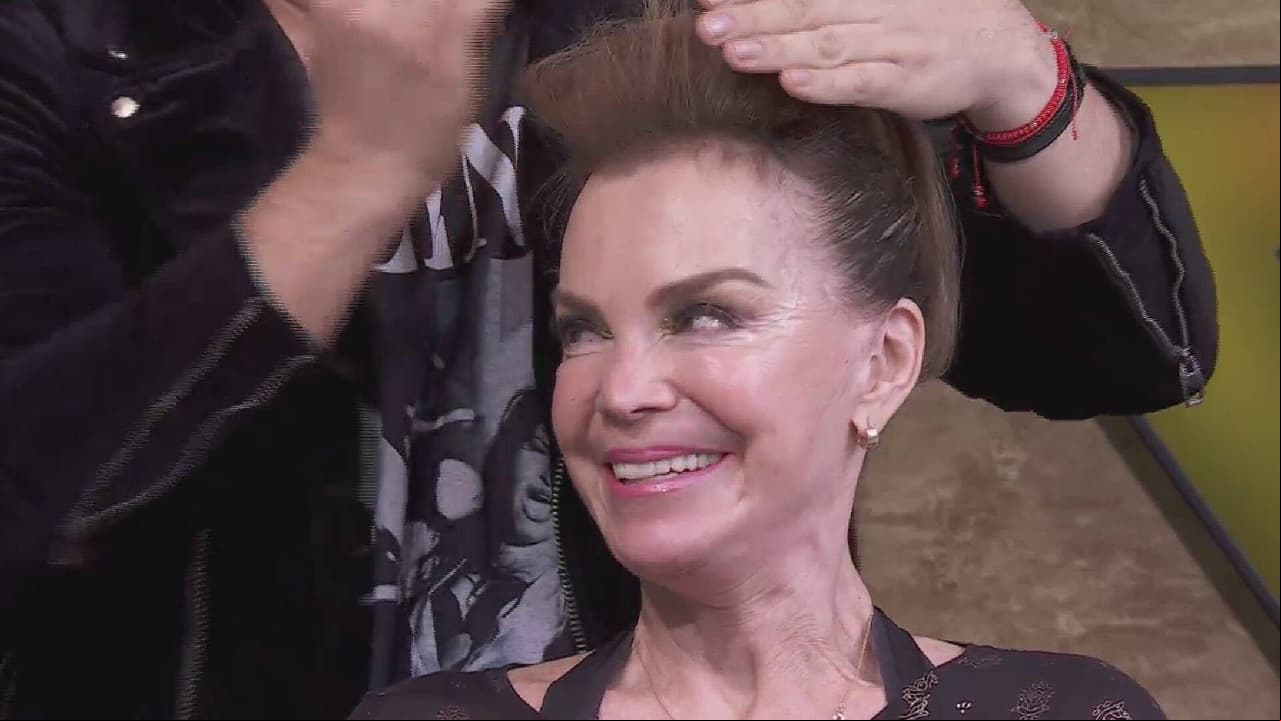Peinan en vivo a Gaby Goldsmith para su debut en Las Estrellas Bailan en Hoy 2023