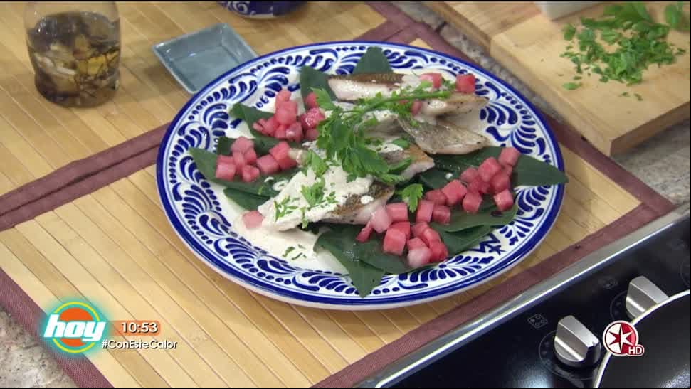 Cocina mexicana: Pámpano en nogada
