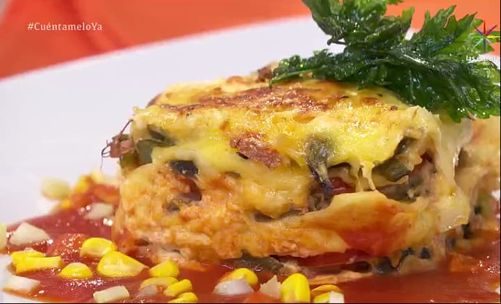 RECETA: Lasaña de chile poblano