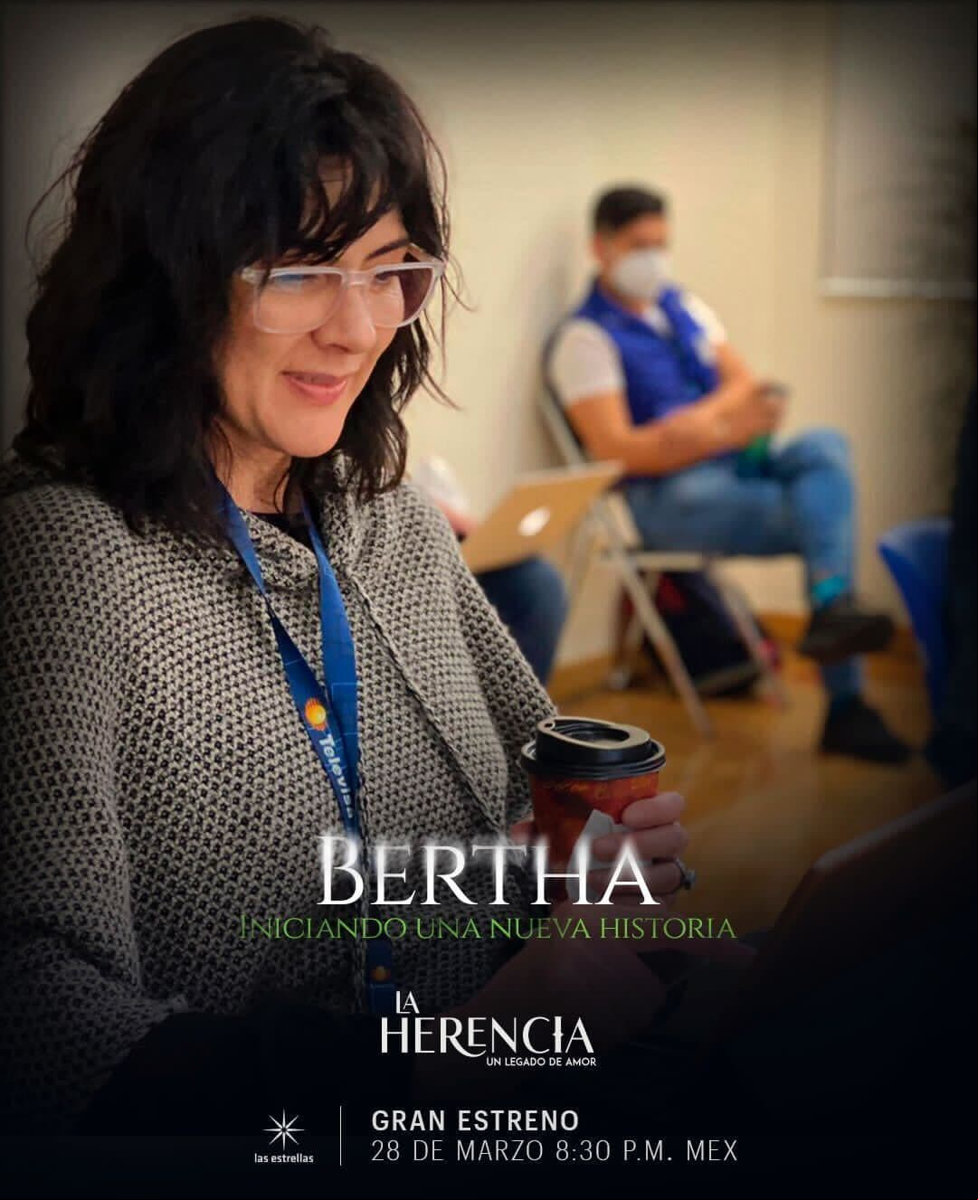 Verónica Jaspeado se alista para ser 'Bertha' en esta nueva historia.