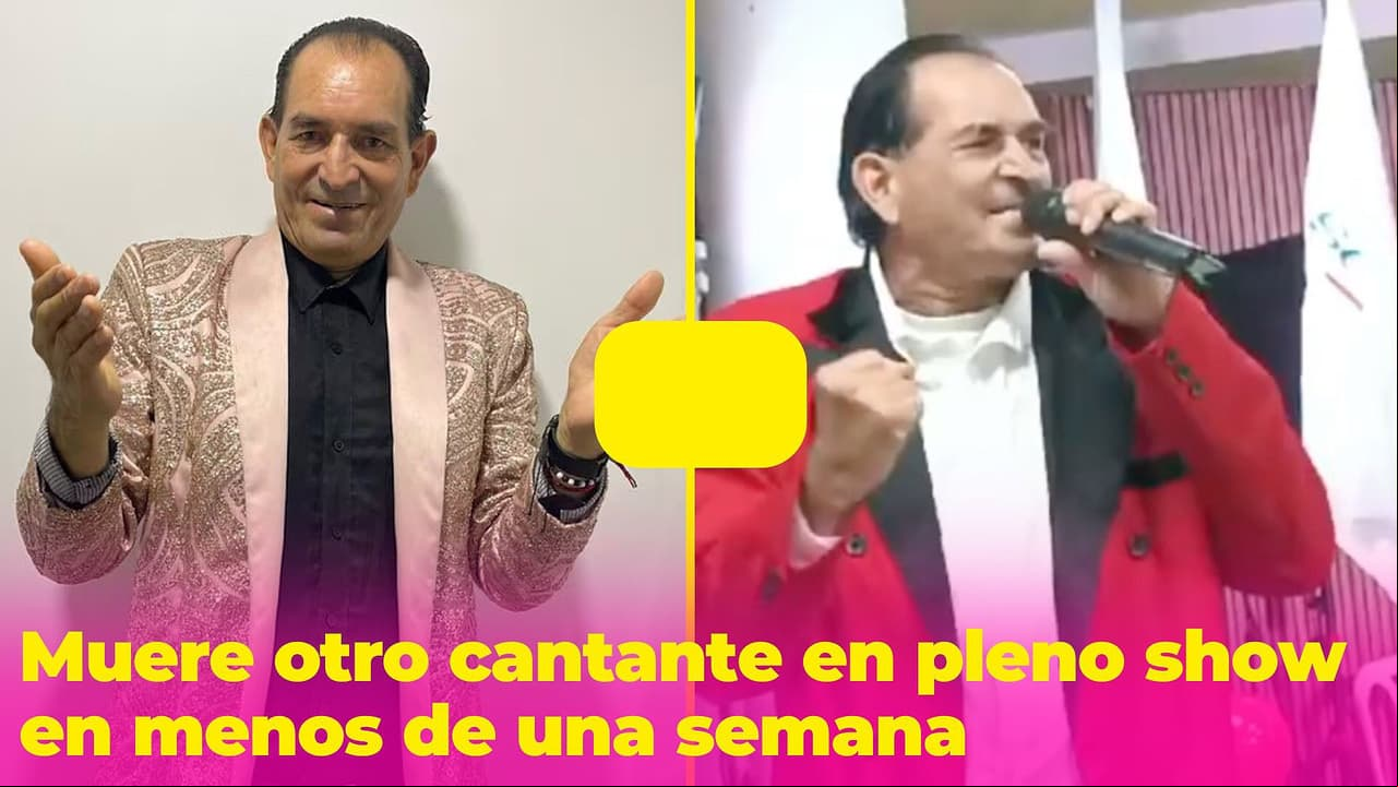 Muere otro cantante en pleno show en menos de una semana: cantaba 'Nadie es eterno'