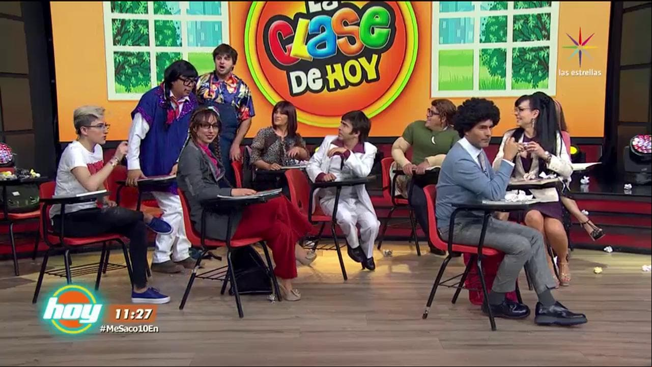 Así celebraron los alumnos al maestro en La Clase de Hoy