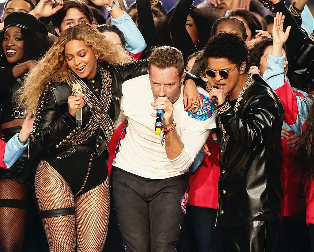 Beyonce, Coldplay y Bruno Mars | 2016