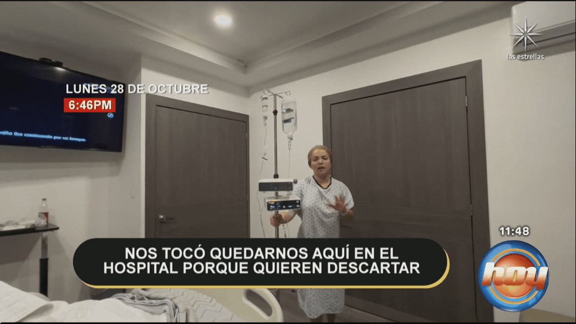 Sandra Itzel en el hospital