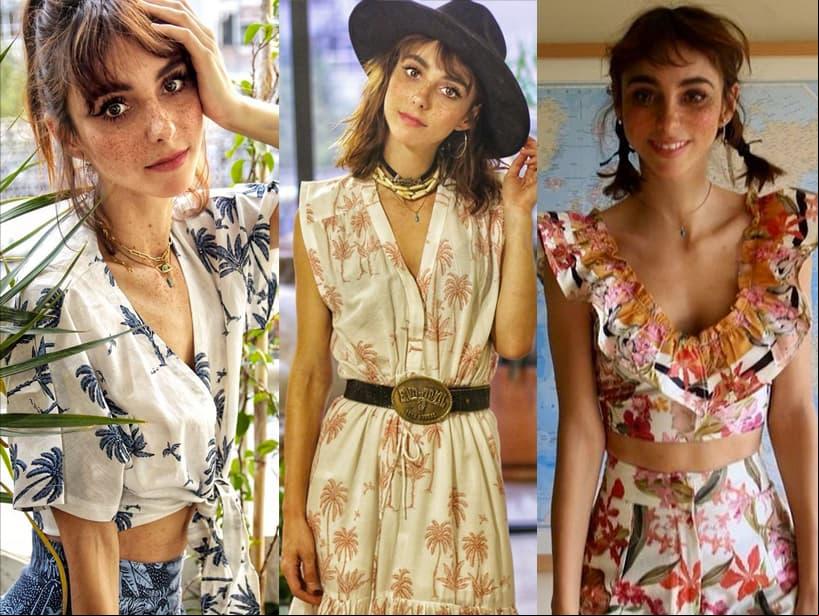 Natalia Tellez ha aprovechado la cuarentena para mostrar su talento como pintora y mostrar algunos de sus mejores looks.