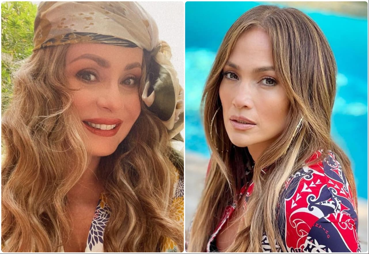 ¿Quién lo luce mejor? Gaby Spanic le 'roba' icónico look a JLO