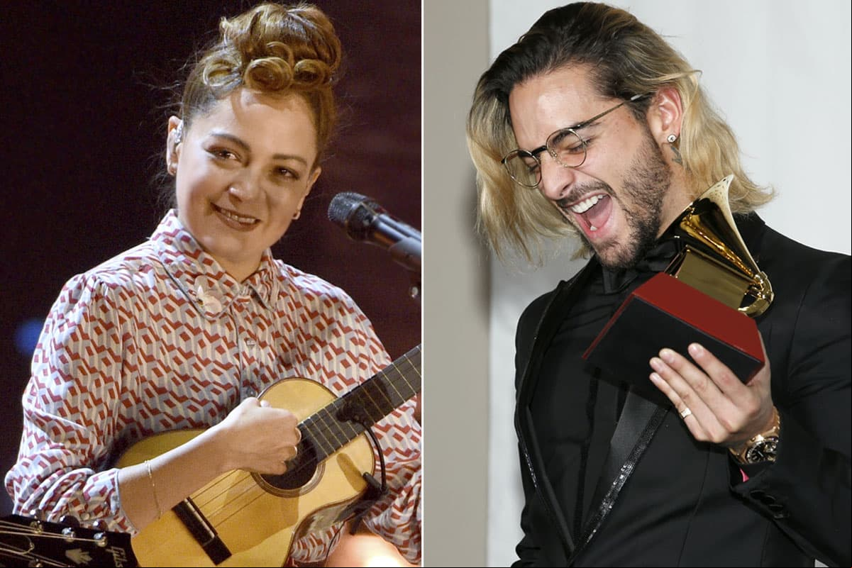 Mira la reacción de Natalia Lafourcade cuando Maluma ganó un Latin Grammy 2018