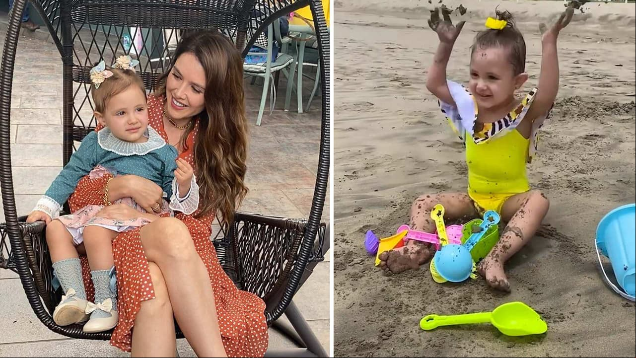 Hija de Marlene Favela roba miradas al convertirse en muñequita en encantador traje de baño