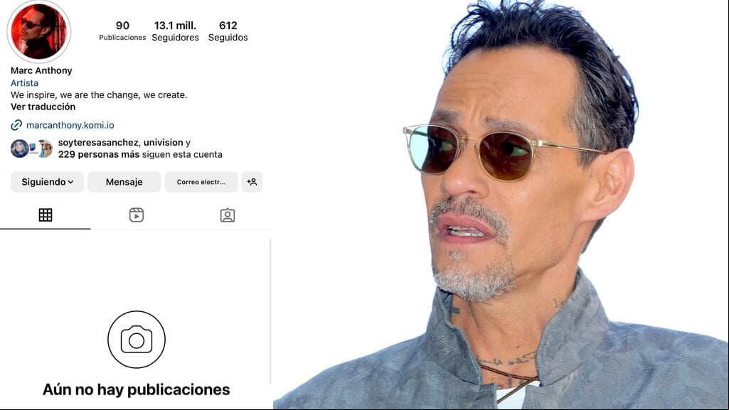 Marc Anthony barrió con todas sus publicaciones en Instagram tras las declaraciones de su ex.