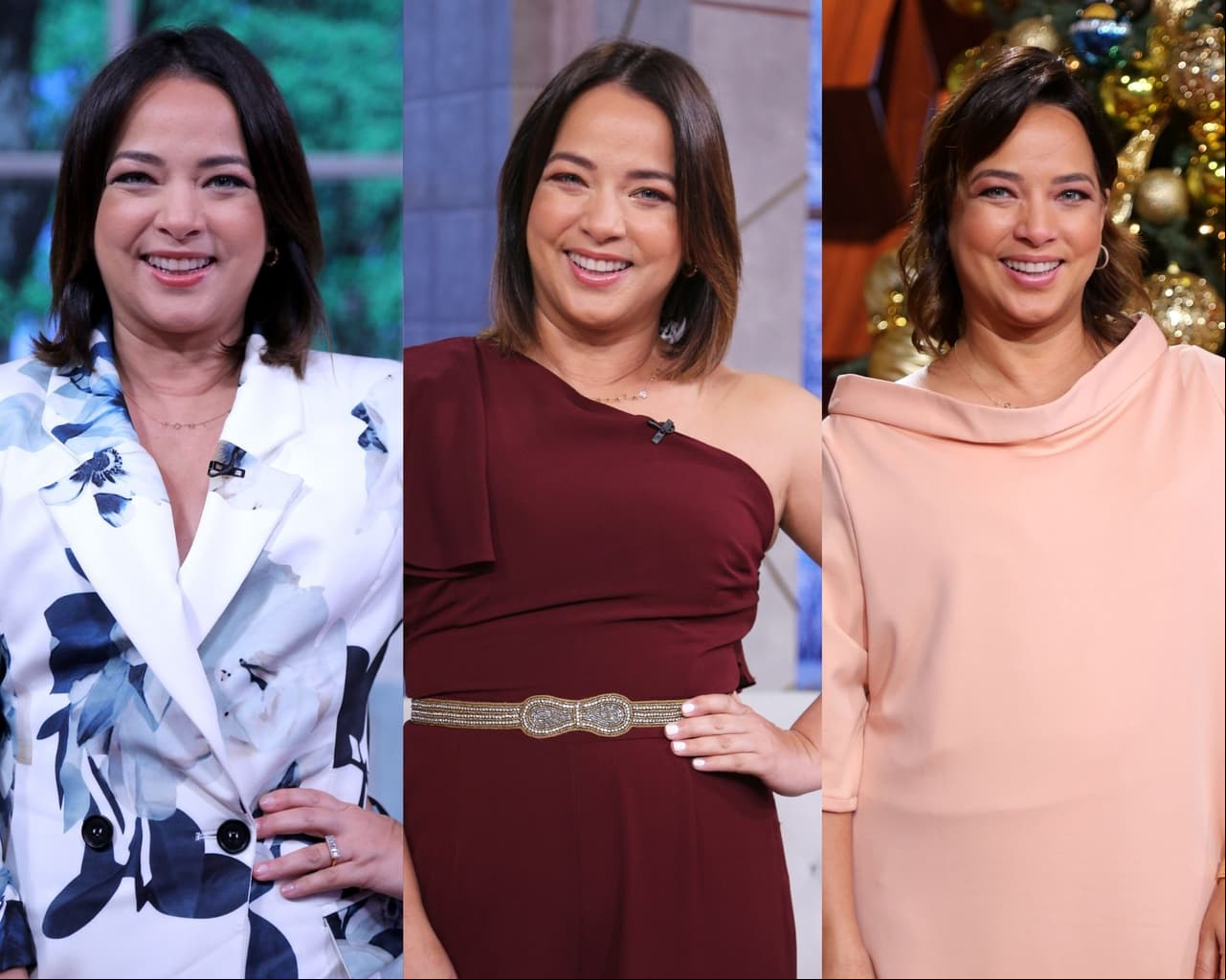 La presentadora a conquistado con todo tipo de formas y colores en sus outfits.