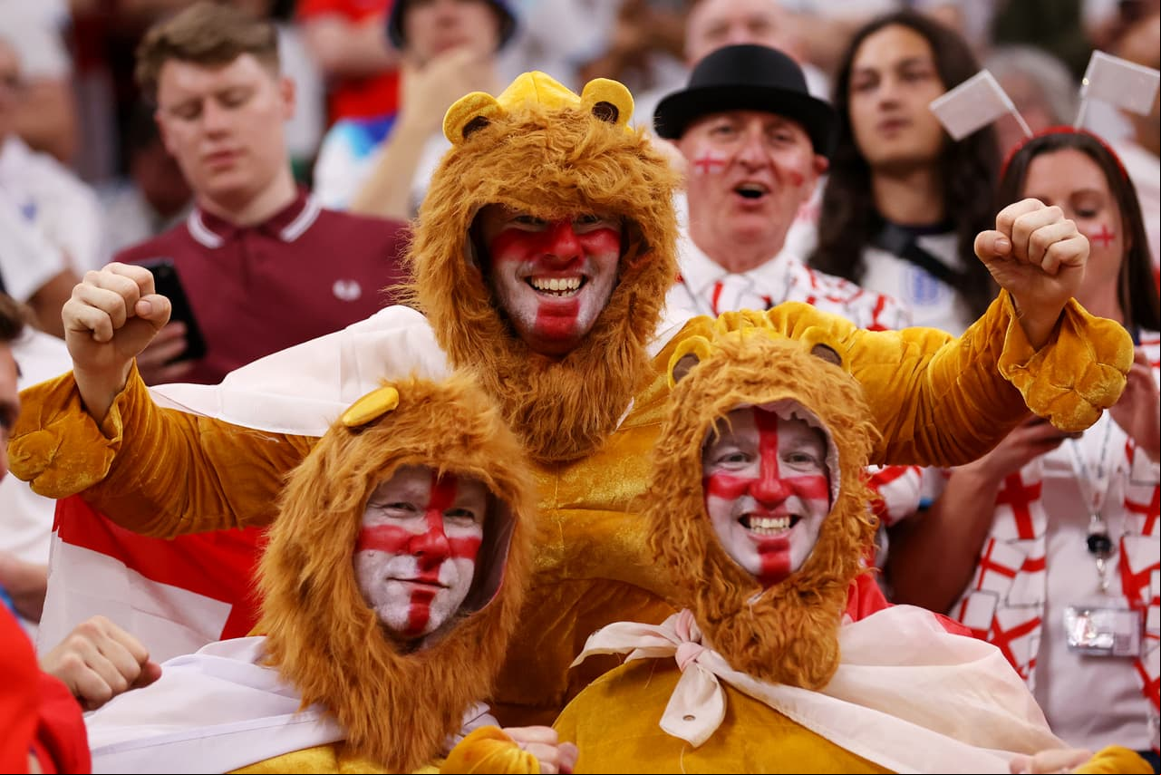 Así apoyaba la afición británica.