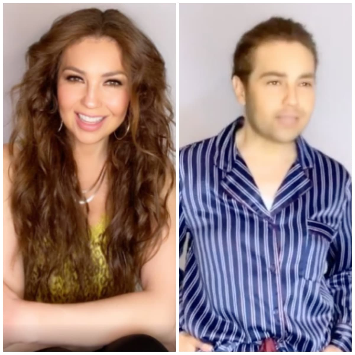 Thalía impacta al aparecer caracterizada como hombre y así reacciona su esposo Tommy Mottola
