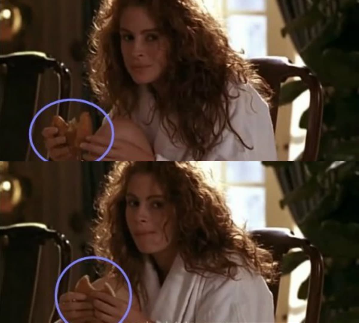 El personaje de Julia Roberts cambia de desayuno en un segundo