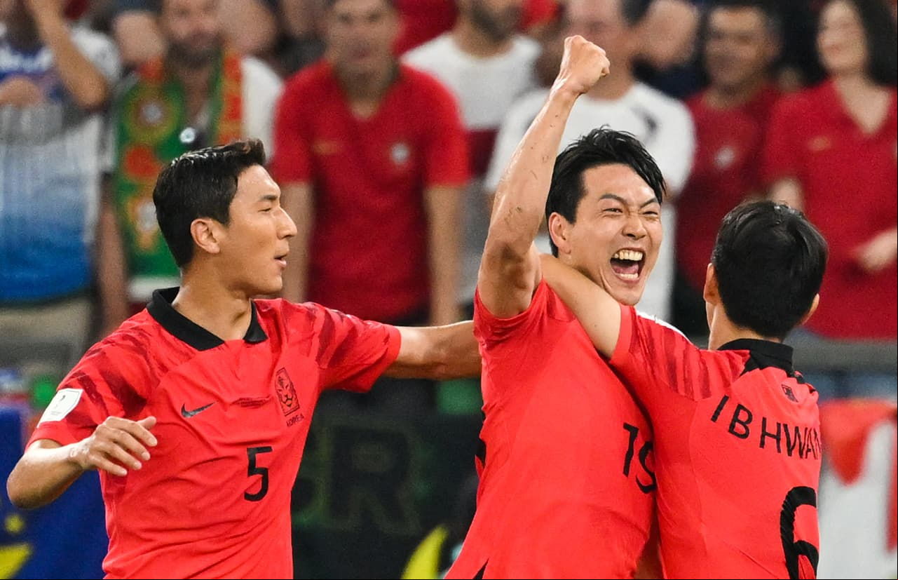 Selección Portugal pierde ante Corea del sur y dejan fuera a Uruguay