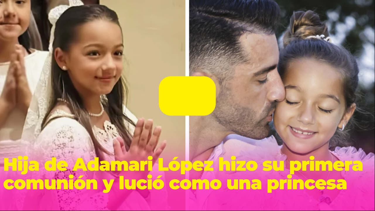 Alaïa festejó su primera comunión y sus padres estuvieron nuevamente juntos