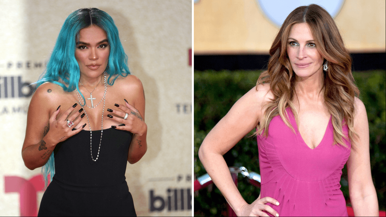 Karol G recrea el icónico look de Julia Roberts en 'Mujer Bonita'