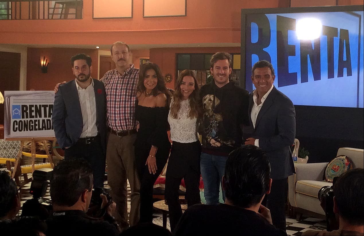 Renta congelada se presenta ante los medios de comunicación