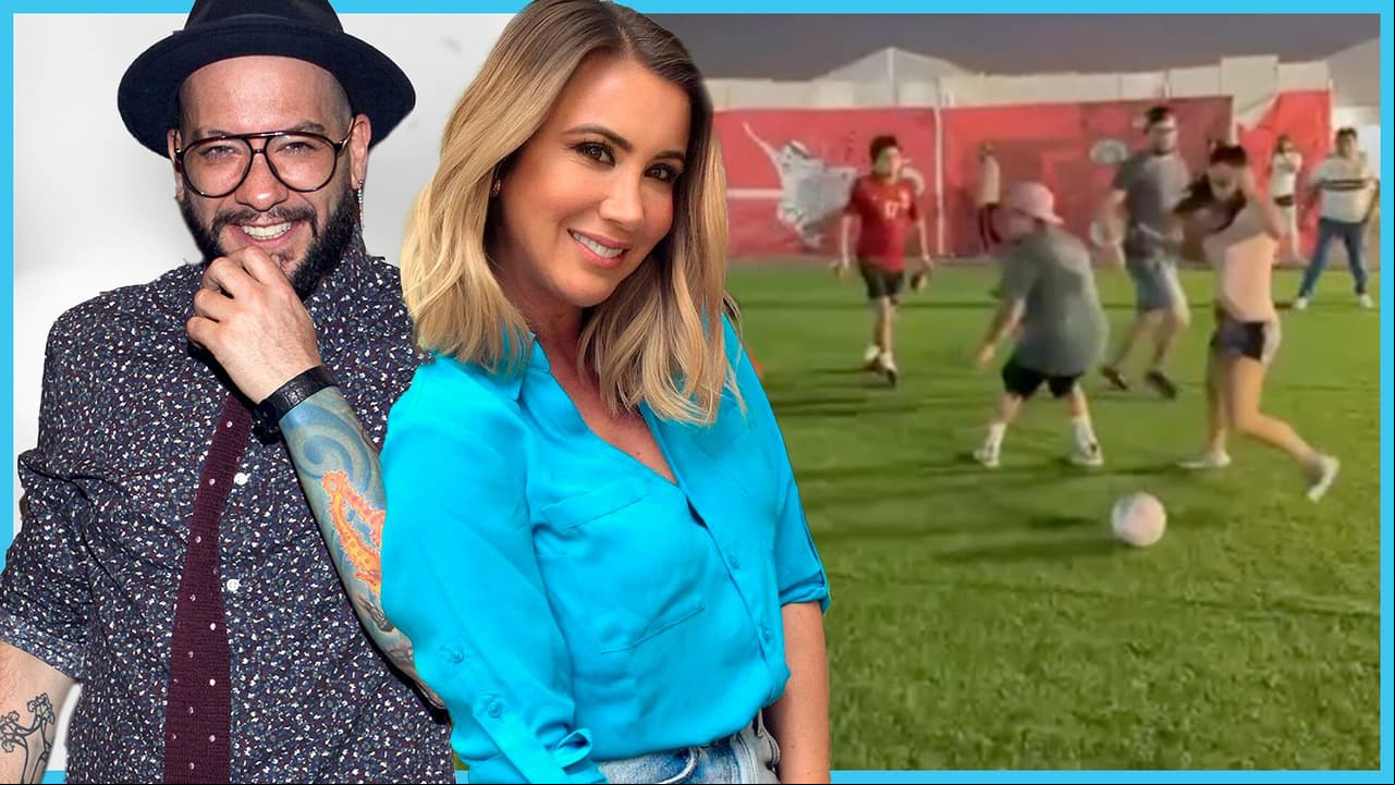 Mariazel y Faisy arman cascarita en Qatar pero él tiene inesperada lesión