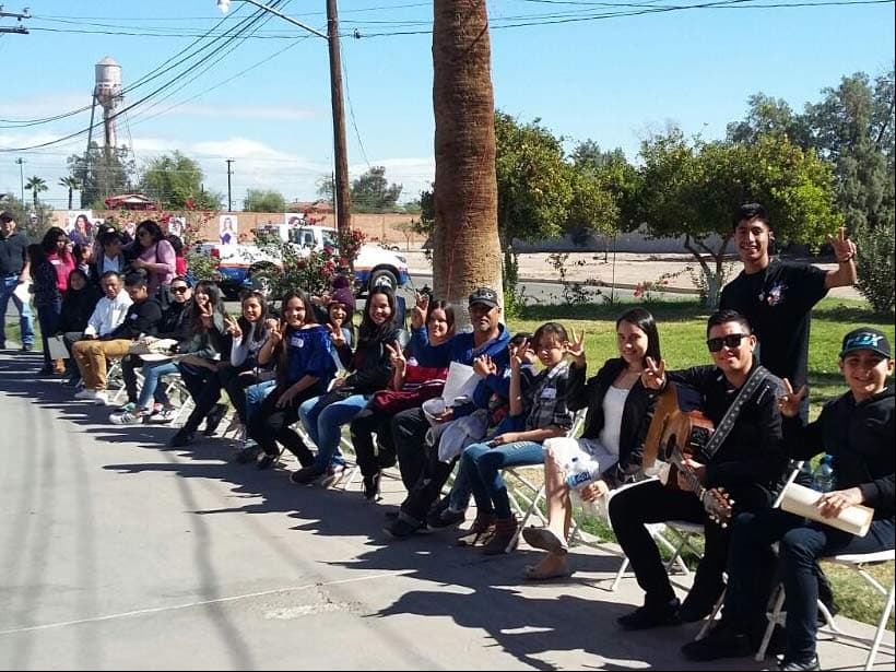 Los aspirantes comenzaron a llegar desde muy temprano para poder realizar su audición
