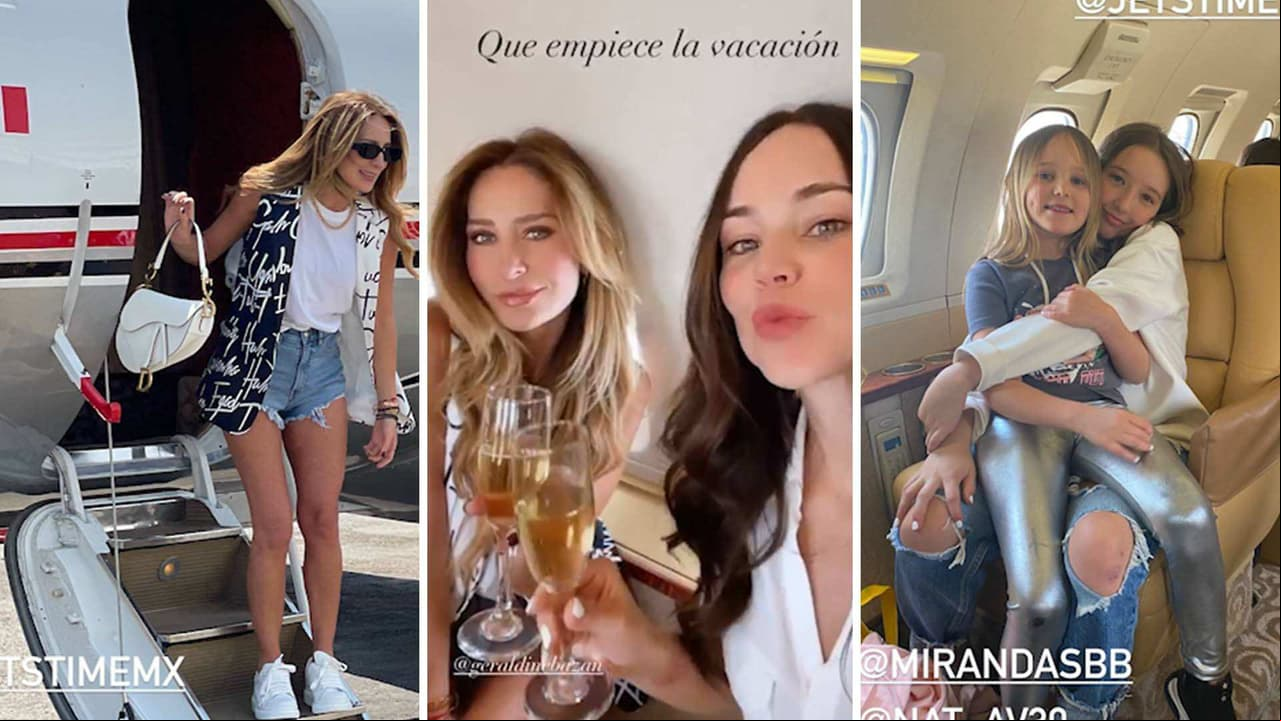Geraldine Bazán muestra a detalle las lujosas vacaciones que disfruta junto a sus hijas y Camila Sodi