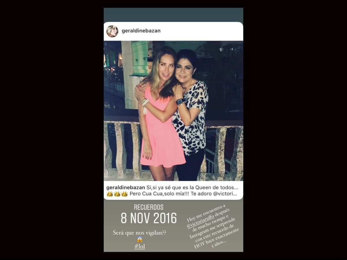 Geraldine Bazán presume encuentro con Victoria Ruffo y la exhibe como nunca antes
