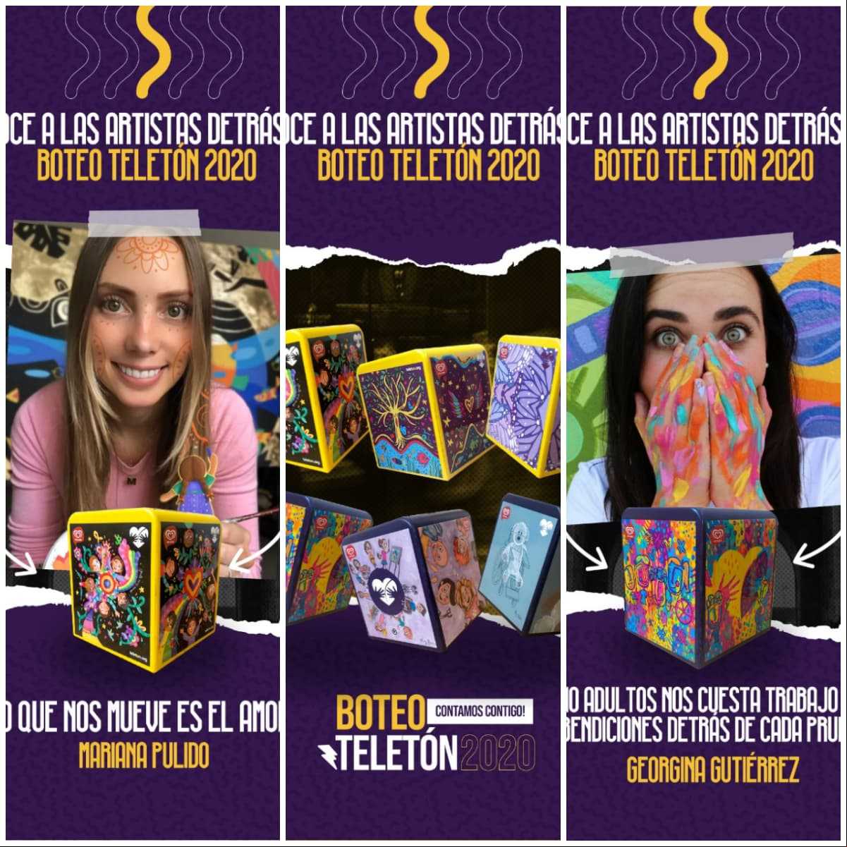 Mariana Pulido y Georgina Gutiérrez son dos artistas que participan en Teletón 2020