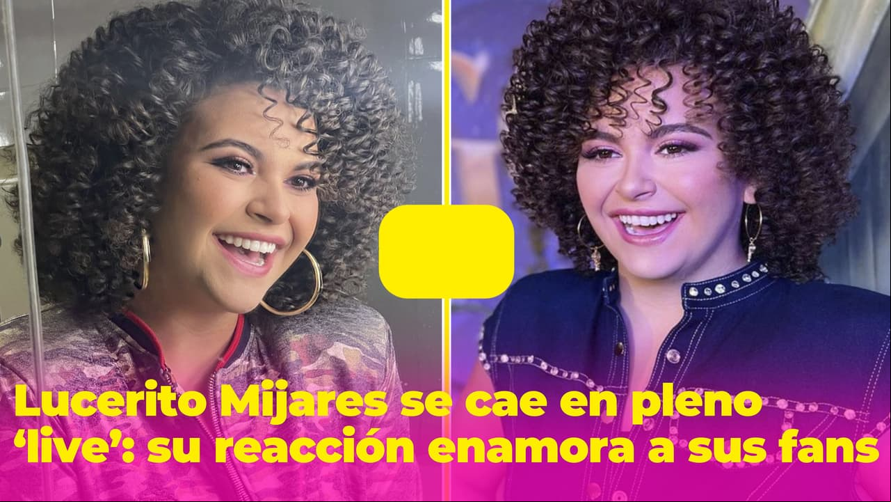 Lucerito Mijares se cae un par de veces en un 'live' y su reacción enamora a sus fans